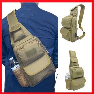 Crossbody sling backpack travel hiking biking bag